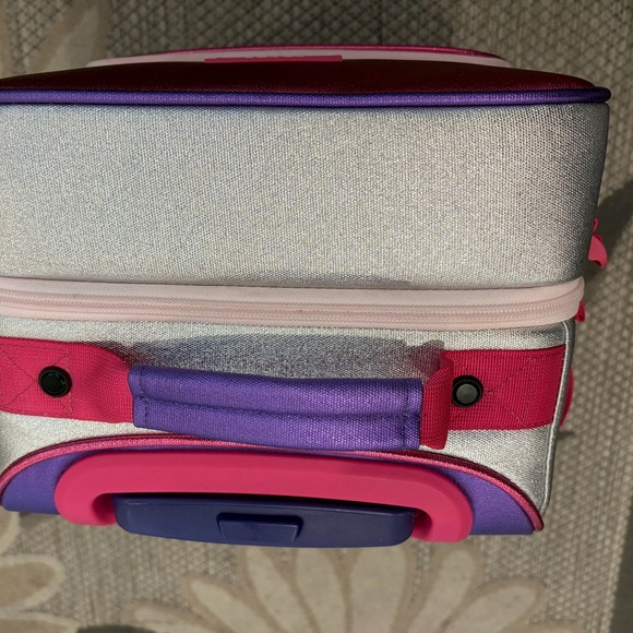 State Mini Logan Pink and Purple Rolling Suitcase - Picture 4 of 14